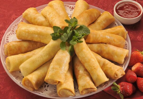 Блинчики «клубничный мохито»